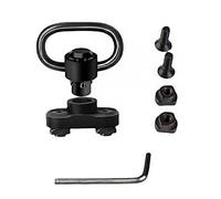 CENPEK Kit di Montaggio Girevole QD per Cinghie da 3,2 cm con Pulsante di Rimozione Rapida, Adattatore per Cinghie e Base Girevole a 360°, per Protezione del Carrello