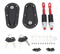 CENPEK - Kit di sicurezza universale per cofano del motore, per chiave di sicurezza, colore: nero