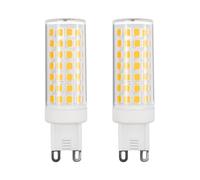 CENPEK Lampadina LED G9, antisfarfallio, 7 W equivalenti a lampadine alogene da 60 W, 650 LM, bianco luce diurna (6000 K), lampadine a risparmio energetico G9 non regolabili, confezione da 2