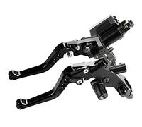 CENPEK Motocicletta Universale 7/8 Pollici 22mm Manubrio Cilindro Maestro del Freno Leva Frizione Set Sinistro e Destro per la Maggior Parte delle Moto