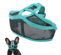 CENPEK Museruola Regolabile per Cani con Muso Corto - Museruola in Rete Traspirante per Bulldog francesi, Anti-morso, Anti-abbaio, Anti-leccamento - Comoda e sicura