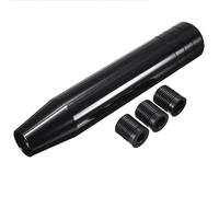 Cenpek - Pomello per leva del cambio da 13 cm, in lega di alluminio allungata, ponderata, per auto, M8, M10, M12, vite universale per cambio manuale (nero)