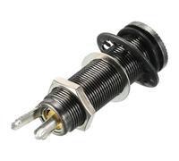 CENPEK Presa Jack Stereo da 2 Pezzi, Accessori per Chitarra con Basso per Chitarra a 4 Pin, Jack di Ingresso/Uscita Cilindro con Presa Jack da 1/4 di Pollice (Nero)