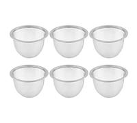 CENPEK Set di 6 filtri in Metallo per teiera in Metallo, per caffè, tè, caffè, birrerie, 72 x 60 mm