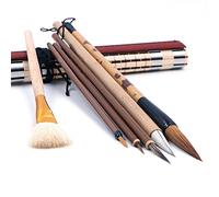 CENPEK - Set di 7 pennelli per calligrafia cinese eccellente Kanji giapponese Sumi da disegno