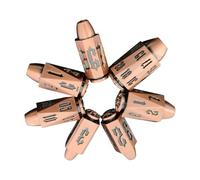 CENPEK Set di dadi a proiettile, dadi in metallo per revolver DND, dadi per pistola DND regali per dungeons and drons, Pathfinder, Warhammer 40k o giochi da tavolo a tema