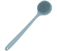 Cenpek - Spazzola per il corpo in silicone, con manico lungo, antiscivolo, colore: verde