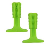 CENPEK Spazzolino da denti durevole per cani di piccola taglia media, bastoncino da masticare per la pulizia dei denti, giocattoli per cani, spazzola per la cura dentale dei cuccioli - Verde