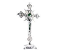 CENPEK Statua di Gesù Cristo su una croce - Crocifisso da tavolo - Decorazione per la casa