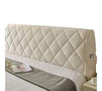 CENPENYA Copertura per Testiera, Copritestiera Letto Copertura/Copri Testata Letto Matrimoniale/Singol Imbottito Fodera Elastica Protezione per Letto Copri Testata Letto (180cm/70.9in,Avorio)