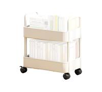 CENRF Carrello a rotelle mobile a 2 livelli, carrello portaoggetti multifunzione per ottimizzare lo spazio, carrello per , lounge e casa