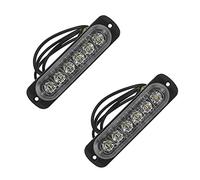 Censous 2X 12V-24V 6LED Luce Flash Emergenza Auto Veicolo Avvertimento Strobe Lampeggiante Blu