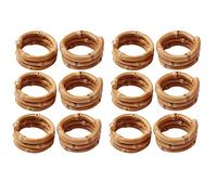 Censous Portatovaglioli Nel Bambù Fatto Un Mano, Porta Tovaglioli Rustici Naturali, Set di 12 Porta Tovaglioli con Fibbia