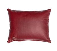Centaur - Cuscino in vera pelle al 100% - Bordeaux 50 x 40 cm Cuscino in pelle per divano o camera da letto Decorativo Facile da pulire - Fatto a mano in Germania
