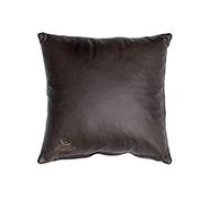 Centaur - Cuscino in vera pelle al 100% - Cioccolato 40 x 40 cm Cuscino in pelle per divano o camera da letto Decorativo Facile da pulire - Fatto a mano in Germania