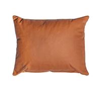 Centaur - Cuscino in vera pelle al 100% - Cognac 50 x 40 cm Cuscino in pelle per divano o camera da letto Decorativo Facile da pulire - Fatto a mano in Germania