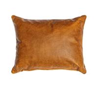 Centaur - Cuscino in vera pelle al 100% - Cognac/Vintage 50 x 40 cm Cuscino in pelle per divano o camera da letto Decorativo Facile da pulire - Fatto a mano in Germania