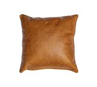 Centaur - Cuscino in vera pelle al 100% - Cognac/Vintage 50 x 50 cm Cuscino in pelle per divano o camera da letto Decorativo Facile da pulire - Fatto a mano in Germania