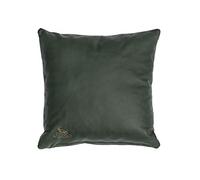 Centaur - Cuscino in vera pelle al 100% - Verde Bottiglia 40 x 40 cm Cuscino in pelle per divano o camera da letto Decorativo Facile da pulire - Fatto a mano in Germania