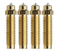 Centauri - Kit di 4 ugelli Centauri al carbonio/Centauri per stampante 3D, in acciaio temprato in ottone, resistente alle alte temperature e all'usura, 1 pezzo, 0,2/0,4/0,6/0,8 mm, per Elegoo Centauri