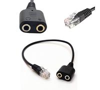 CentBest RJ9 a 3.5mm Femmina convertitore Adattatore PC Headset Cavo per Avaya 1600 9600 SNOM Yealink Telefoni