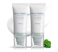 Centella Sunscreen SPF 50, Airy-Light Hyalu Cica Water-Fit Sun Serum, Face Sun Screen Long-Lasting Protection, Centella Madagascar Moisture Cream (1,69 fl.oz, 50 ml)*2