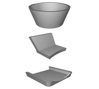 Center Console Cup Holder Insert for 2019 Ford Edge with Phone Mount Compartment