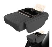 Center Console Pad - 35x21x7.5cm Car Armrest Storage Box, Car Armrest With Cup Holder | Convenient To Install Arm Rest Storage Organizer Box | Automotive Interior Fittings Accessories For SUVs Trucks