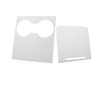 Center Console Wrap Kit PVC Duro Pellicola Decor Sticker Mid-Console Patch Trim Face-Lift Cover Per Tesla Model 3 Y 2021 2022 Autoadesivo(Matte White)