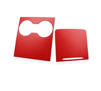 Center Console Wrap Kit PVC Duro Pellicola Decor Sticker Mid-Console Patch Trim Face-Lift Cover Per Tesla Model 3 Y 2021 2022 Autoadesivo(rosso)
