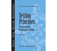 Center for Creative Leadership (CCL) Talula Cartwri Setting Priorit (Tascabile)