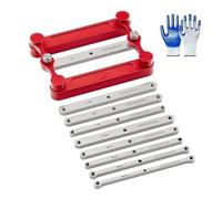 Center Gauge, Stainless-Steel Interchangeable Marking Bars, Stainless Steel Punch Locator, Woodworking Marking Gauge, Precisely Centering Mortise and Tenon Joints (Deluxe Set)