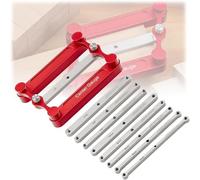 Center Gauge, Stainless Steel Woodworking Marking Gauge Scribe Tool, Interchangeable Marking Bars, Center Scriber Offset Marking