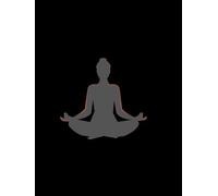 Centered: A Minimalist Meditation Hardcover Notebook for Inner Peace & Clarity: A 100-Page Lined Hardcover Journal for Mindfulness, Breathwork, ... Silhouette | Letter Size 8.625” x 11.25”