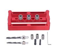Centering Doweling Jig Kit | 0-55mm Adjustable Side Plate Punch for Woodworking | Aluminum Alloy Dowel Pin Locator with Drill Bits/Cabinet Doors/Panels