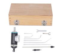 Centering Indicator Dial 0-3mm Industrial Aluminium Alloy Coaxial Centering Indicator for Milling Machine Alignment Precise Positioning Tool Wooden Storage Box