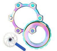 Centerlock to 6-Bolt Disc Brake Adapter - Aluminum Alloy Hub Conversion Kit - Compatible with, & Standard 6-Bolt Rotors - Lightweight & Road Bike Brake Part - Includes Lockring Co