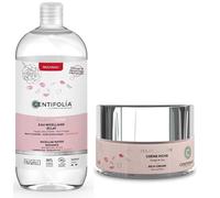 CENTIFOLIA | Acqua Micellare Eclat de Rose 500 ml + Crema Ricca Esclat de Rose 50 ml | Ideale per pelli disidratate | Rimuove perfettamente il trucco | Pelle levigata e illuminata | Fabbrica in