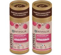 Centifolia Champú Seco en Polvo Frambuesa 50 g - Pack de 2 | Sin aclarado | Absorbe el sebo, aporta volumen y fragancia | Todo tipo de cabello | 100% natural y orgánico | Fabricado en Francia