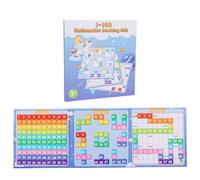 Cento Scheda - 440G Math Learning Strumento | Legno 1-100 Numero Board Con Piastrelle Per L'educazione Per Bambini | Conteggio Matematico Precoce E Riconoscimento Del Numero Giocattolo Educ