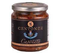 Centonze Caponata di Melanzane Siciliana 280 g - Prodotto Italiano con Olio Extravergine d’Oliva - Verdure Pronte all’Uso, Ricetta Tradizionale