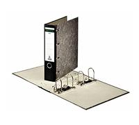 Centra 220110 - Raccoglitore ad anelli doppio, con fessure, formato 2xA5 orizzontale, colore: nero