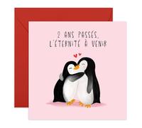 Central 23 2 Ans Anniversaire Carte Petit Ami Couple Mari Femme Vient Avec Stickers Cadeau Anniversaire Cadeau Mignon Par