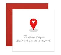 Central 23 Anniversario Biglietto Lunga Distanza Amore Romantico Marito Moglie Partner Viene Con Adesivi Regalo Anniversario Regalo Carino