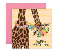 CENTRAL 23 Biglietti di compleanno per donna divertenti - Sassy Adorable Giraffe - Biglietto di compleanno sorella zia figlia mamma - Regalo per lei - Viene fornito con divertenti adesivi