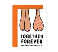 Central 23 Biglietti d'oro per anniversario per moglie - divertente biglietto auguri per coppia - argento per anniversario di matrimonio per marito - San valentino