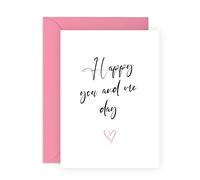 CENTRAL 23 Biglietto di anniversario per moglie marito - Happy You And Me Day - Biglietto di anniversario di matrimonio per uomini e donne - Regalo per coppia