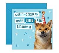 Central 23 Biglietto di auguri di compleanno "SHIBA INU Birthday", perfetto per festeggiare con un tocco divertente e un design adorabile, ideale per gli amanti dei cani e per aggiungere gioia a