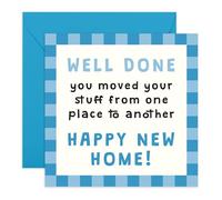 Central 23 Biglietto di auguri di congratulazioni, regalo per amici, familiari e vicini, per l'inaugurazione della casa, viene fornito con adesivi