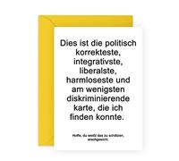 Central 23 Biglietto di auguri divertente per lui - Biglietto di auguri per uomini e donne - con adesivi divertenti - riciclabile